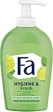 Fragrances, Perfumes, Cosmetics Liquid Soap "Lime Scent" - Fa Hygiene & Fresh Liquid Soap