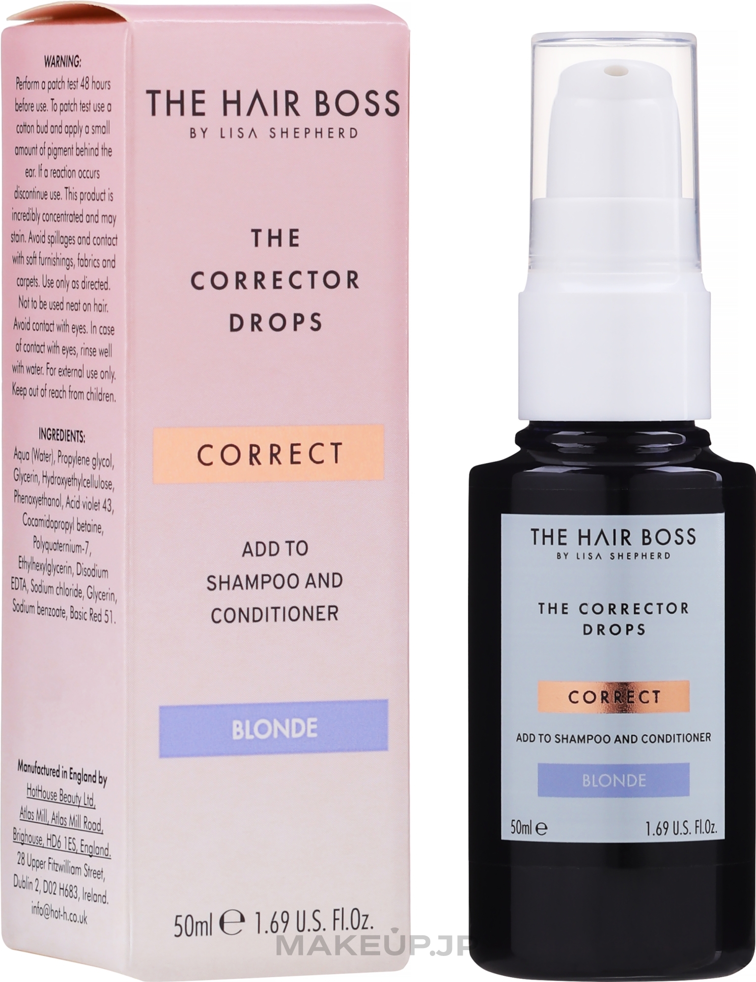 Corrector Drops for Blonde Hair - The Hair Boss Corrector Drops for Blonde Hair — photo 50 ml