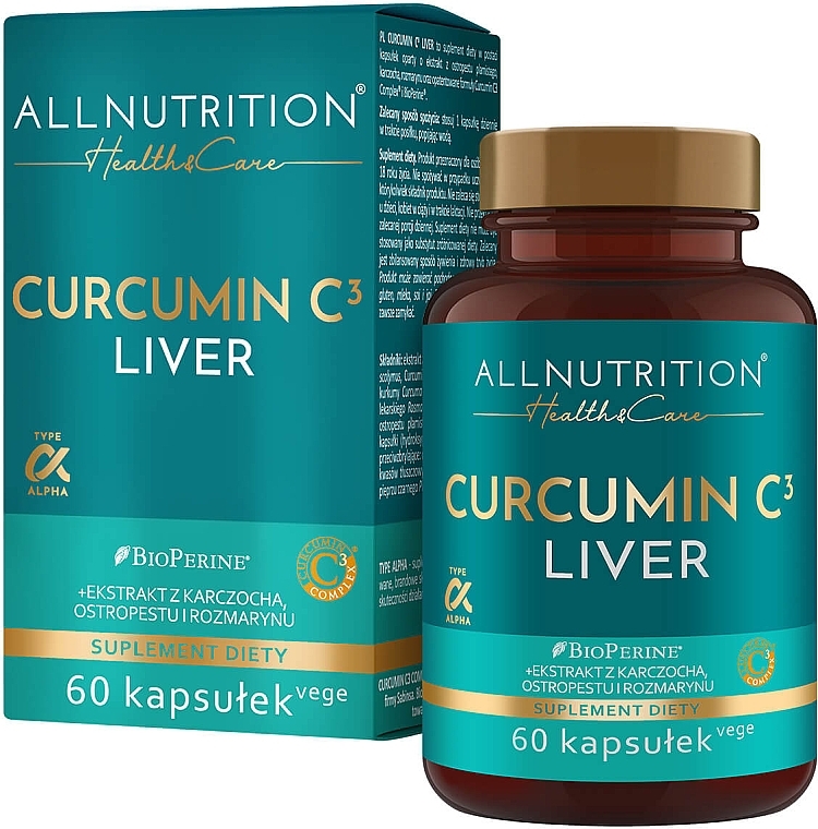 Dietary Supplement - Allnutrition Health & Care Curcumin C3 Liver — photo N1