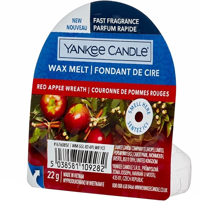 Scented Candle "Red Apple Wreath" - Yankee Candle Red Apple Wreath — photo N3