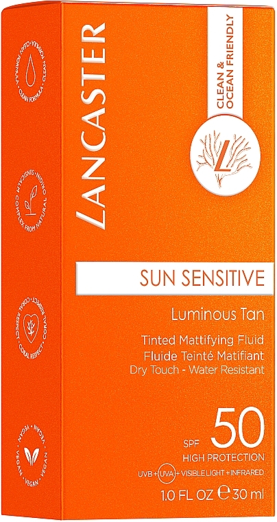 Tinted Mattifying Fluid - Lancaster Sun Sensitive Tinted Mattifying Fluid SPF50 — photo N3