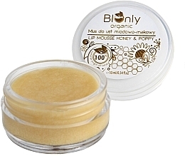 Fragrances, Perfumes, Cosmetics Honey & Poppy Lip Mousse - BIOnly Organic Lip Mousse Honey & Poppy