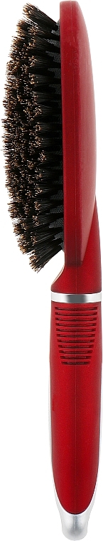 Massage Hair Brush, HB-04-06, oval, large, red - Beauty LUXURY — photo N2