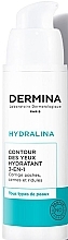 Fragrances, Perfumes, Cosmetics Moisturizing Eye Cream - Dermina Hydralina 3-In-1 Moisturizing Eye Cream