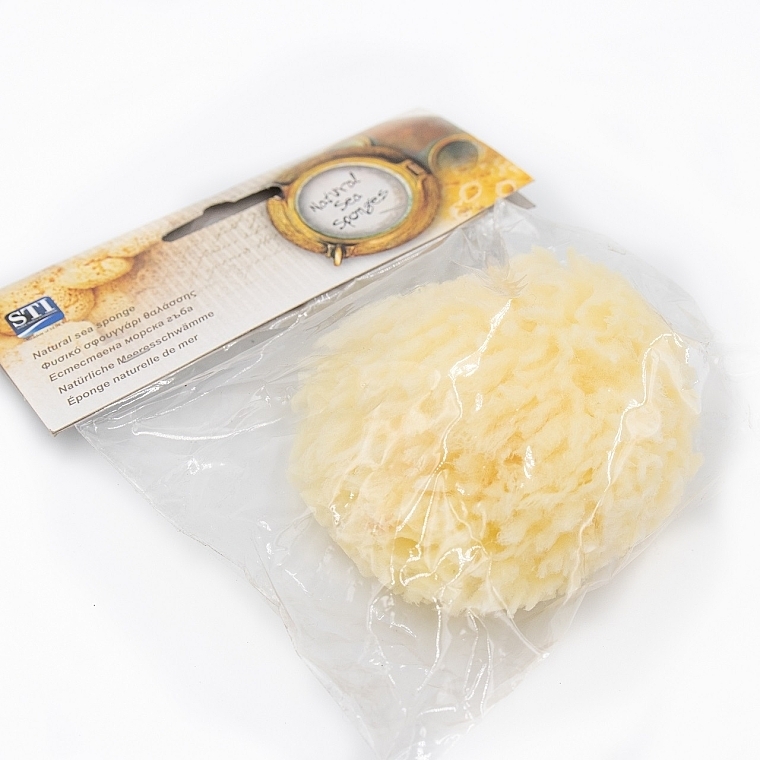 Natural Sea Sponge, 10 cm - STI Natural Grass Sea Sponge — photo N2