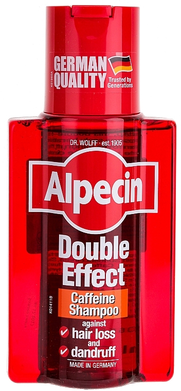 Anti-Cellulite & Hair Loss Caffeine Shampoo - Alpecin Double Effect Caffeine Shampoo — photo N1