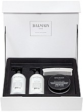 Fragrances, Perfumes, Cosmetics Set - Balmain Paris Silver Revitalizing Care Set (Mask/200 ml + H/Couture/300 ml + Shampoo/300 ml + Brush)