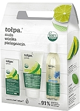 Fragrances, Perfumes, Cosmetics Set - Tolpa Green (micellar/200 ml + f/gel/150 ml + f/cr/ 50 ml)