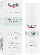 Fragrances, Perfumes, Cosmetics Soothing Cream for Problem Skin - Eucerin DermoPurifyer Oil Control Adjunctive Soothing Cream