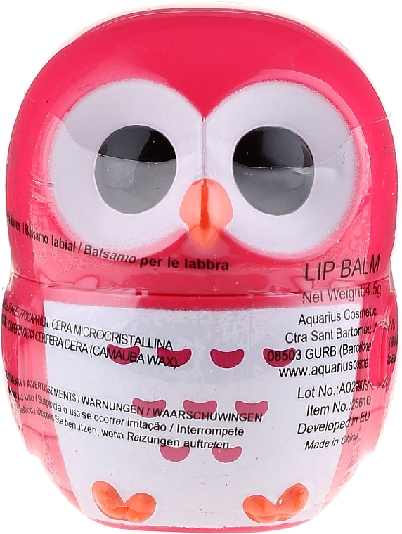 Scented Lip Balm "Owl", red - Martinelia Owl Lip Balm — photo N1