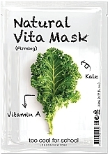 Firming Facial Sheet Mask "Cabbage" with Vitamin A - Too Cool For School Natural Vita Mask Firming — photo N7