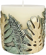 Fragrances, Perfumes, Cosmetics Decorative Candle, 8x8.5 cm - Artman Monstera