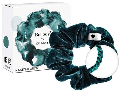 Elastic Hair Band, quetzal green, 1pc - Bellody Original Scrunchie — photo N16