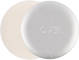 Velour Powder Puff, 2 pcs - QVS Powder Puffs — photo N1