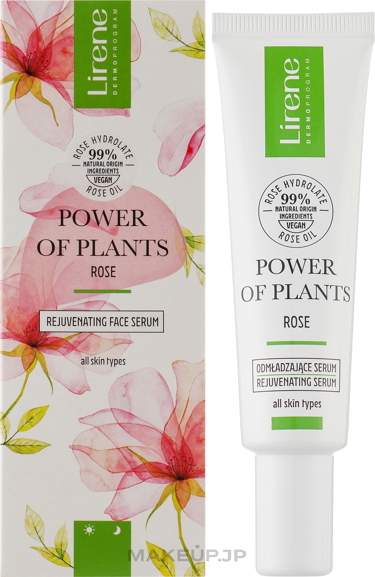 Rejuvenating Face Serum - Lirene Power Of Plants Rose Rejuvenating Face Serum — photo 30 ml