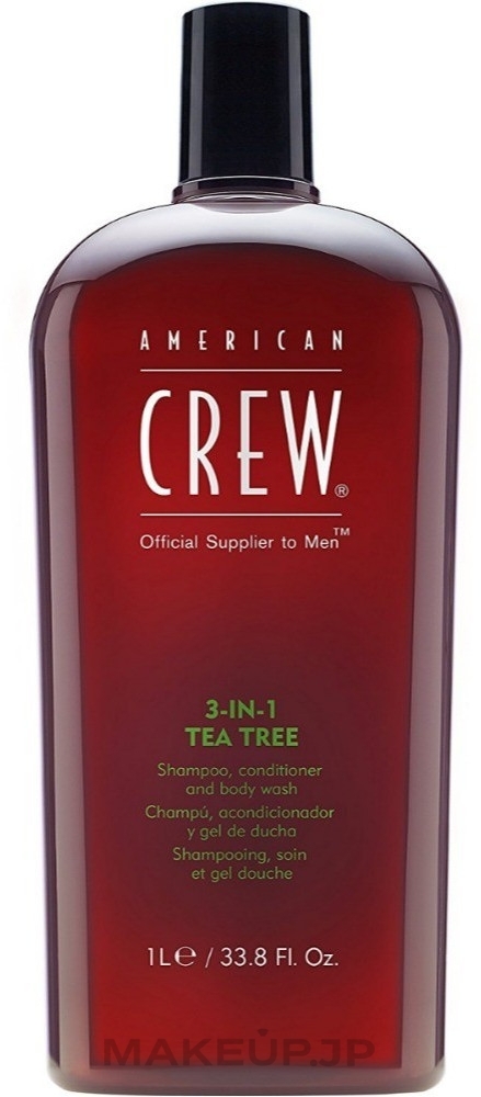 Hair and Body Wash 3-in-1 "Tea Tree" - American Crew Tea Tree 3-in-1 Shampoo, Conditioner and Body Wash — photo 100 ml