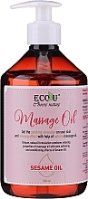 Fragrances, Perfumes, Cosmetics Massage Oil - Eco U Massage Oil Sesame Oil
