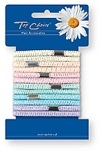 Fragrances, Perfumes, Cosmetics Elastic Hair Bands "Pastel" 12 pcs, color mix, 21176 - Top Choice