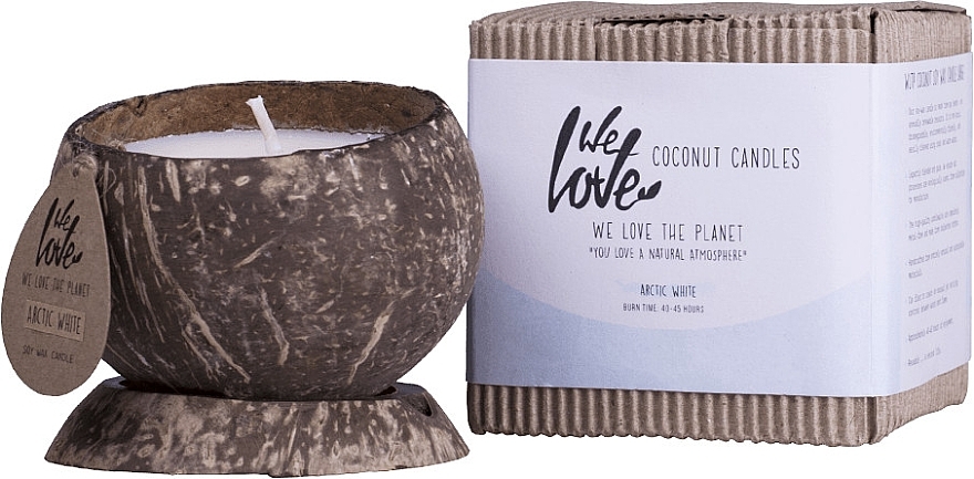 Scented Coconut Candle - We Love The Planet Coconut Candle Arctic White — photo N1