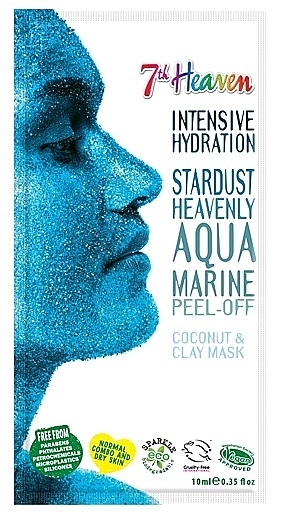 Aqua Marine Peel-Off Mask - 7th Heaven Stardust Heavenly Aqua Marine Peel-Off Coconut & Clay Mask — photo N1