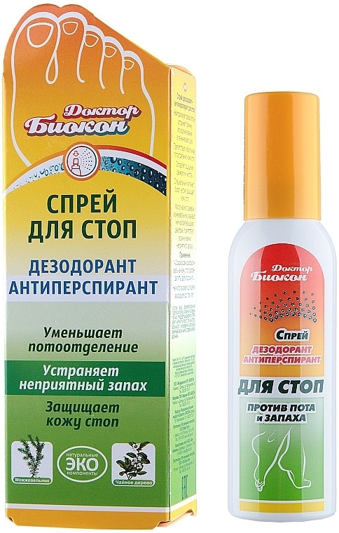 Foot Antiperspirant Deodorant - Biokon Doctor Biokon — photo N1