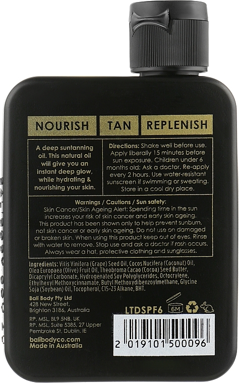 Cacao Tanning Oil SPF6 - Bali Body Cacao Tanning Oil SPF6 — photo N9