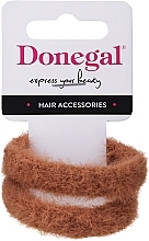 Fragrances, Perfumes, Cosmetics Elastic Hair Bands, FA-5678, 2 pcs, light brown - Donegal