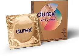 Fragrances, Perfumes, Cosmetics Real Feel Condoms, 3 pcs - Durex Real Feel
