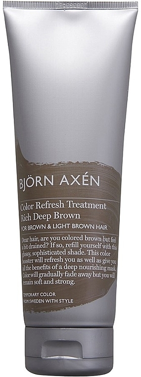 Color Refresh Mask for Brown Hair - BjOrn AxEn Color Refresh Treatment Rich Deep Brown — photo N1