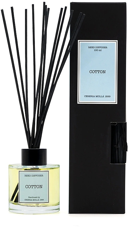 Cotton Fragrance Diffuser - Cereria Molla Cotton Reed Diffuser — photo N1