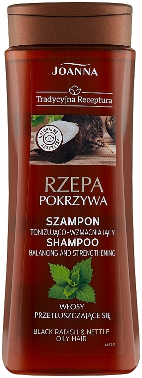 Hair Shampoo "Turnip & Nettle" - Joanna Balancing And Strengthening Shampoo — photo N1