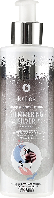 Body and Hand Lotion - Kabos Shimmering Silver Hand & Body Lotion — photo N1