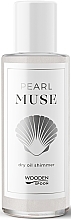 Natural Face & Body Dry Oil with Pearl Shimmer - Wooden Spoon Pearl Muse Dry Oil Shimmer — photo N1