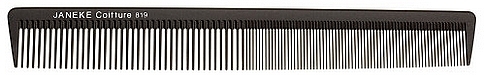 Comb, black - Janeke Polycarbonate Toupierkamm 819, Titanium — photo N1