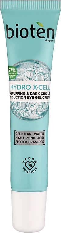 Anti Dark Circles & Puffiness Eye Cream Gel - Bioten Hydro X-Cell Depuffing & Dark Circles Reduction Eye Gel Cream — photo N1