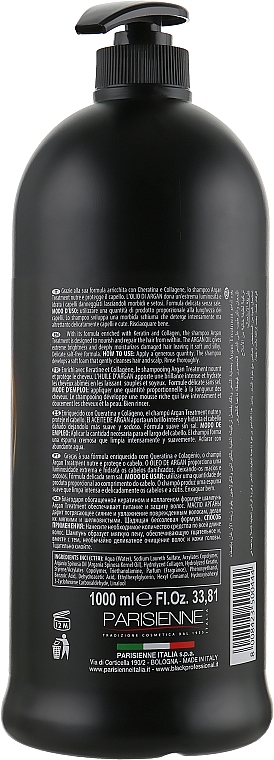 Argan Oil, Keratin & Collagen Shampoo - Black Professional Line Argan Treatment Shampoo — photo N4