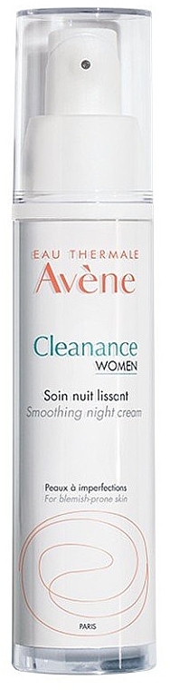 Night Face Cream - Avene Cleanance Women Smoothing Night Cream — photo N1