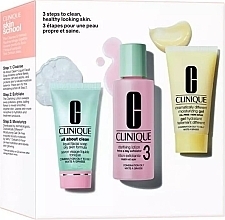 Fragrances, Perfumes, Cosmetics Oily and Combination Skin Cleansing Set - Clinique 3 Steps To Clean Cleansing Care Gift Set For Combination To Oily Skin