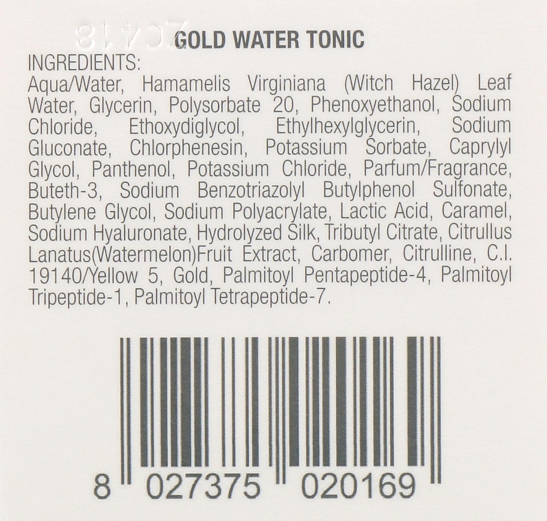 Golden Toning Facial Water - Orising Skin Care Gold Water Tonic — photo N3