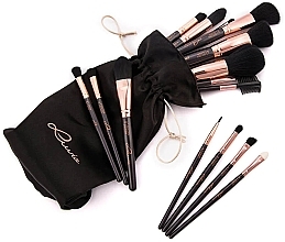 Makeup Brush Set, 15 pcs - Luvia Cosmetics Golden Queen Brush Set — photo N4