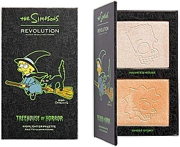 Fragrances, Perfumes, Cosmetics Mini Highlighter Palette Witch Lisa - Makeup Revolution The Simpsons Treehouse of Horror Mini Highlighter Palette Witch Lisa