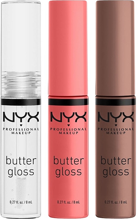 NYX Professional Makeup X-mas Butter Gloss Trio - Lip Gloss Set — photo N7