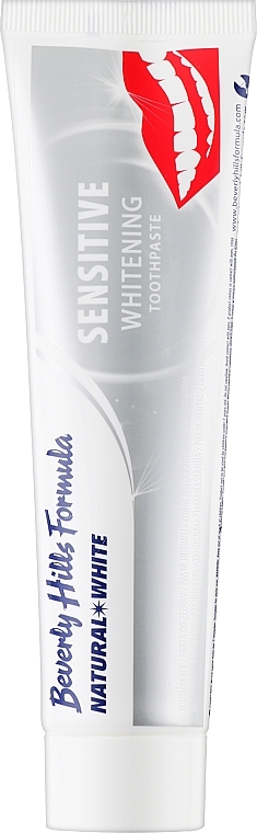 Whitening Toothpaste for Sensitive Teeth - Beverly Hills Formula Natural White Sensitive Whitening Toothpaste — photo N2