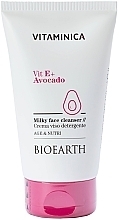 Fragrances, Perfumes, Cosmetics Face Cleansing Milk - Bioearth Vitaminica Vit E + Avocado Milky Face Cleanser