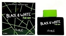 Fragrances, Perfumes, Cosmetics Cindy C. Black & White For Him - Eau de Toilette (tester with cap)