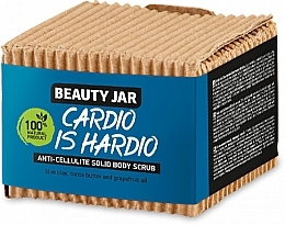 Fragrances, Perfumes, Cosmetics Anti-Cellulite Solid Body Scrub - Beauty Jar Cardio Is Hardio Anti-Cellulite Solid Body Scrub