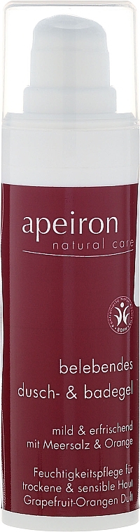 Bath & Shower Gel Foam - Apeiron Invigorating Shower&Bath Gel (mini size) — photo N2