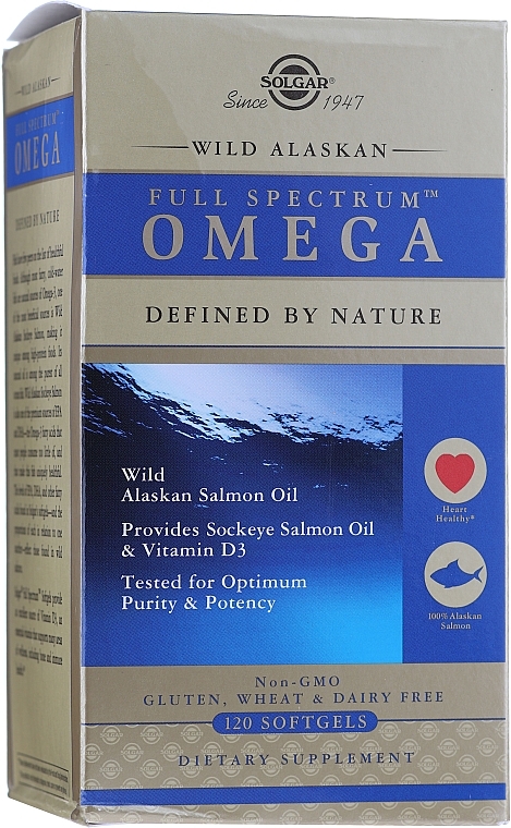 Dietary Supplement "Omega" - Solgar Full Spectrum Omega — photo N2