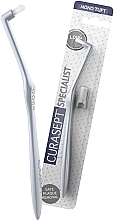 Single-Beam Toothbrush, 9 mm, grey - Curaprox Curasept Mono Tuft Long Toothbrush — photo N2