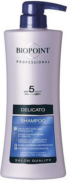 Delicate Shampoo for All Hair Types - Biopoint Delicate Shampoo — photo N1